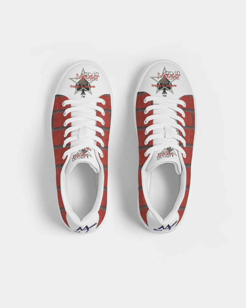 Brick city red by Marvin Jeans and Trinity D Marvin Men's Faux-Leather Sneaker
