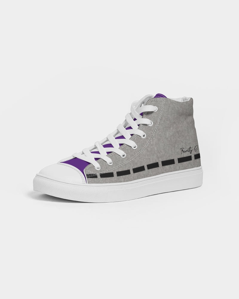 Cool grey mix half purple by Marvin Jeans and Trinity D Marvin Men's Hightop Canvas Shoe