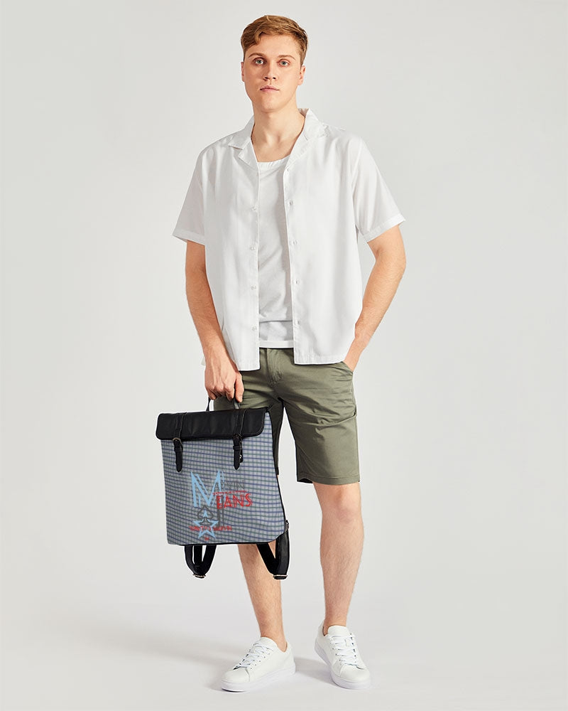 Grid mix Casual Flap Backpack