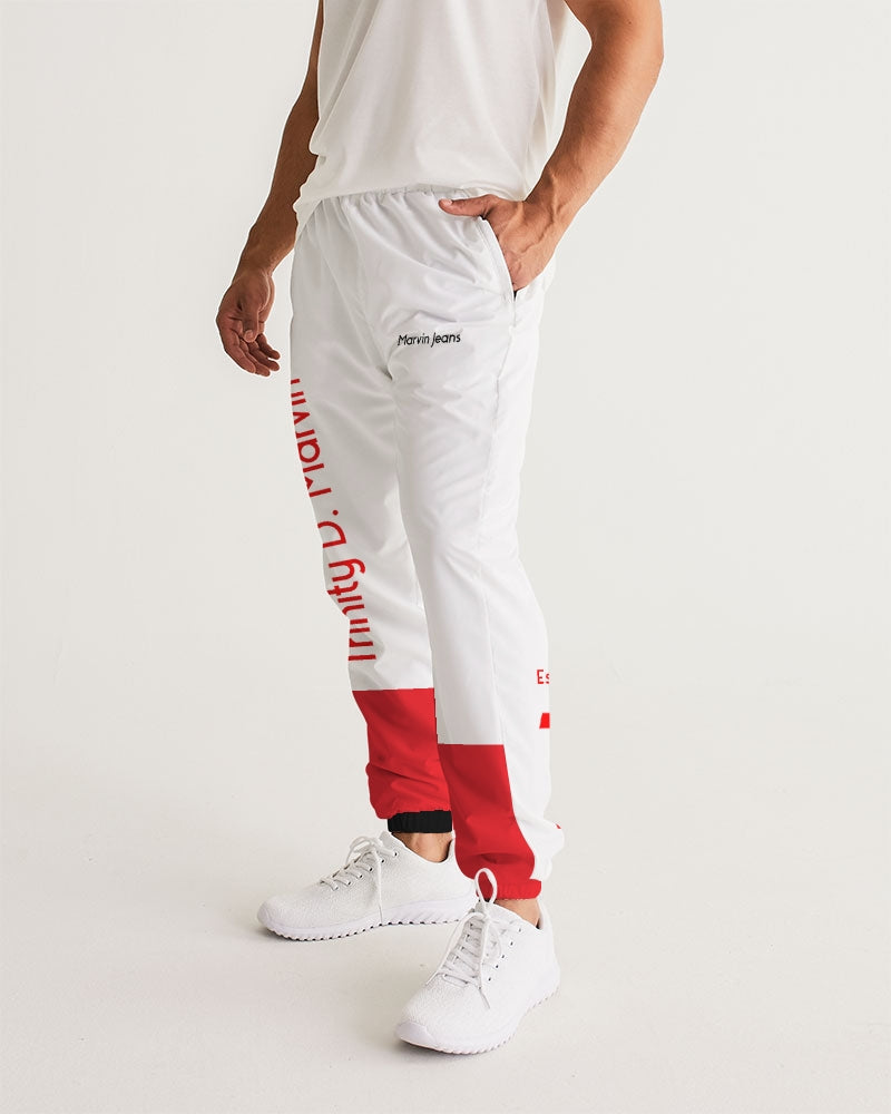 Red and white by Marvin Jeans Men's Track Pants