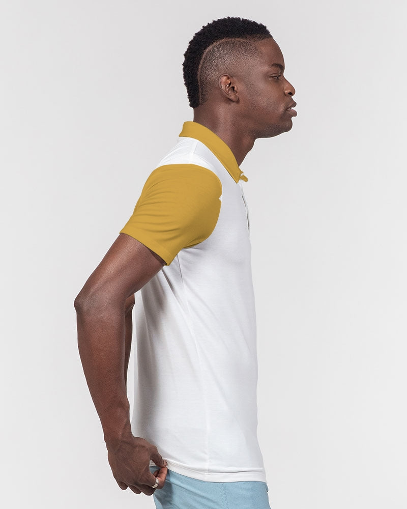 Gold Men's Slim Fit Short Sleeve Polo