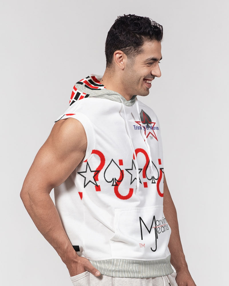 Gator White (all white Legacy) by Trinity D. Marvin Men's Premium Heavyweight Sleeveless Hoodie