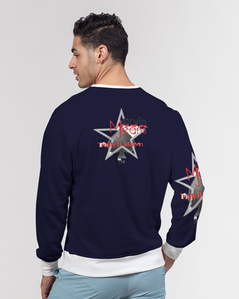 Gospel of hope by Marvin Jeans and Trinity D Marvin Men's Classic French Terry Crewneck Pullover