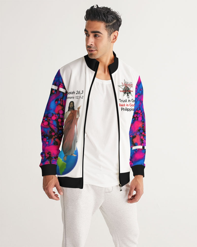 High tide in God we trust by Marvin Jeans and Trinity D Marvin Men's Track Jacket