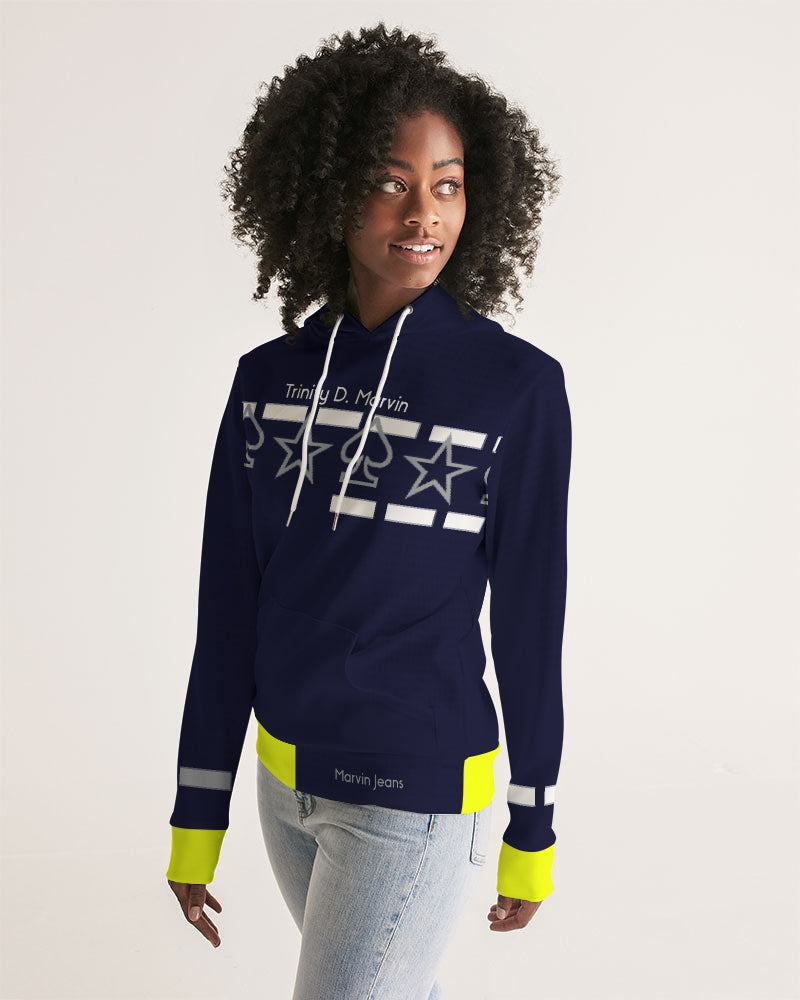 Fashion Icon by Marvin Jeans and Trinity D Marvin Women's Hoodie