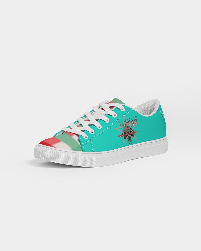 Color grid dark mint by Marvin Jeans and Trinity D Marvin Men's Faux-Leather Sneaker