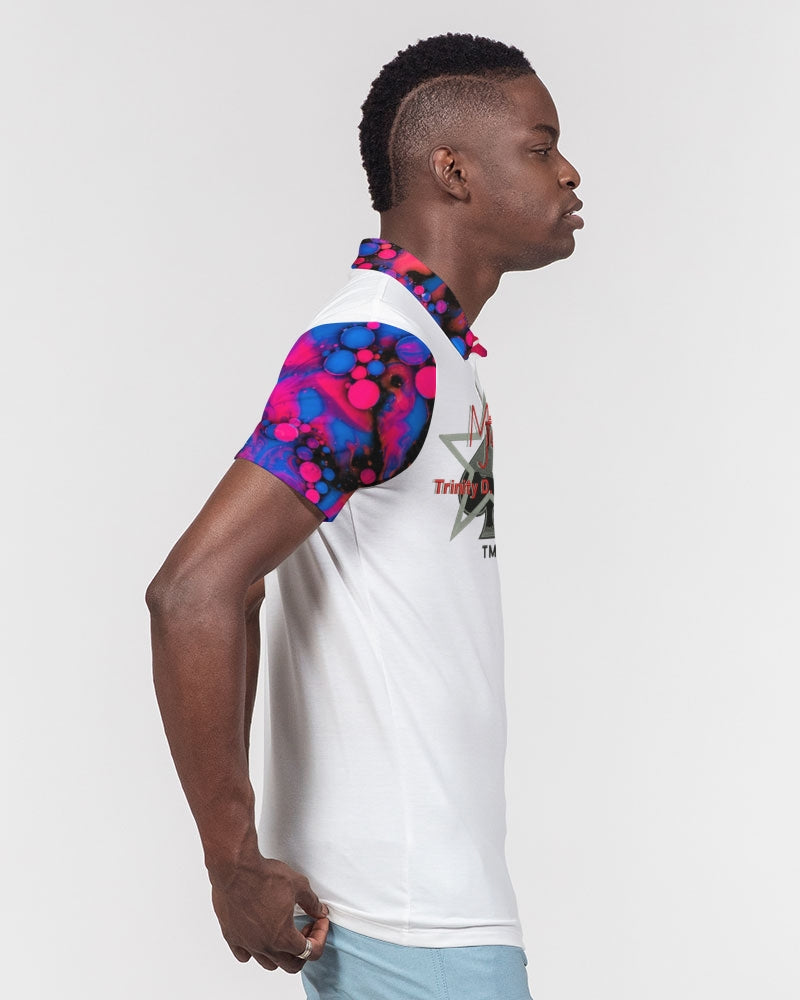 High tide by Marvin Jeans and Trinity D Marvin Men's Slim Fit Short Sleeve Polo