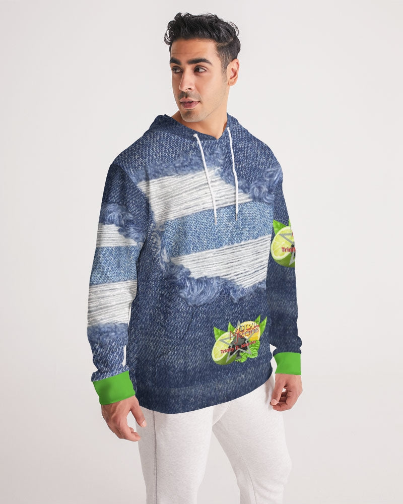 Denim green by Marvin Jeans and Trinity D Marvin Men's Hoodie
