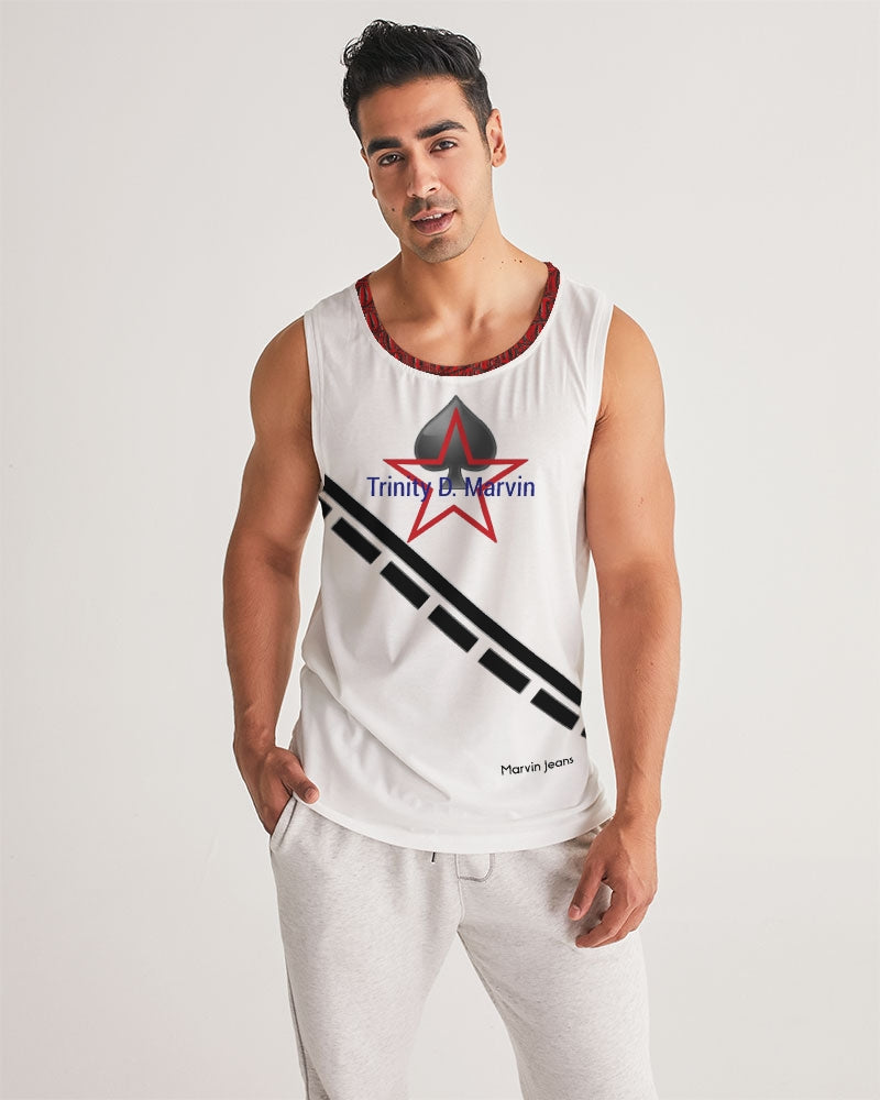 All White New-Legacy Men's Sports Tank