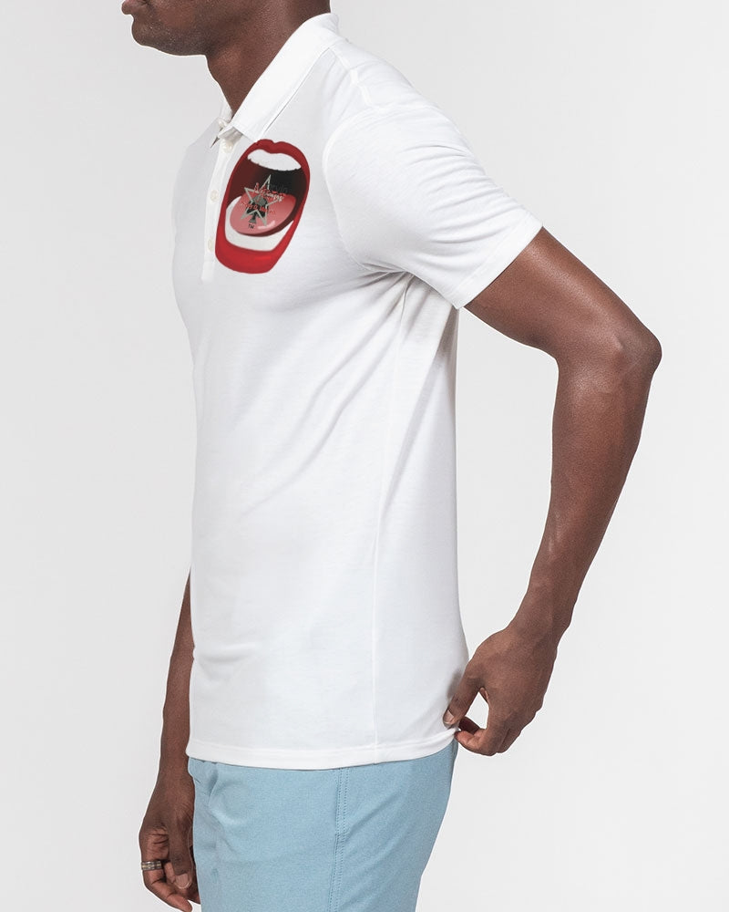 Word of mouth by Marvin Jeans and Trinity D Marvin Men's Slim Fit Short Sleeve Polo