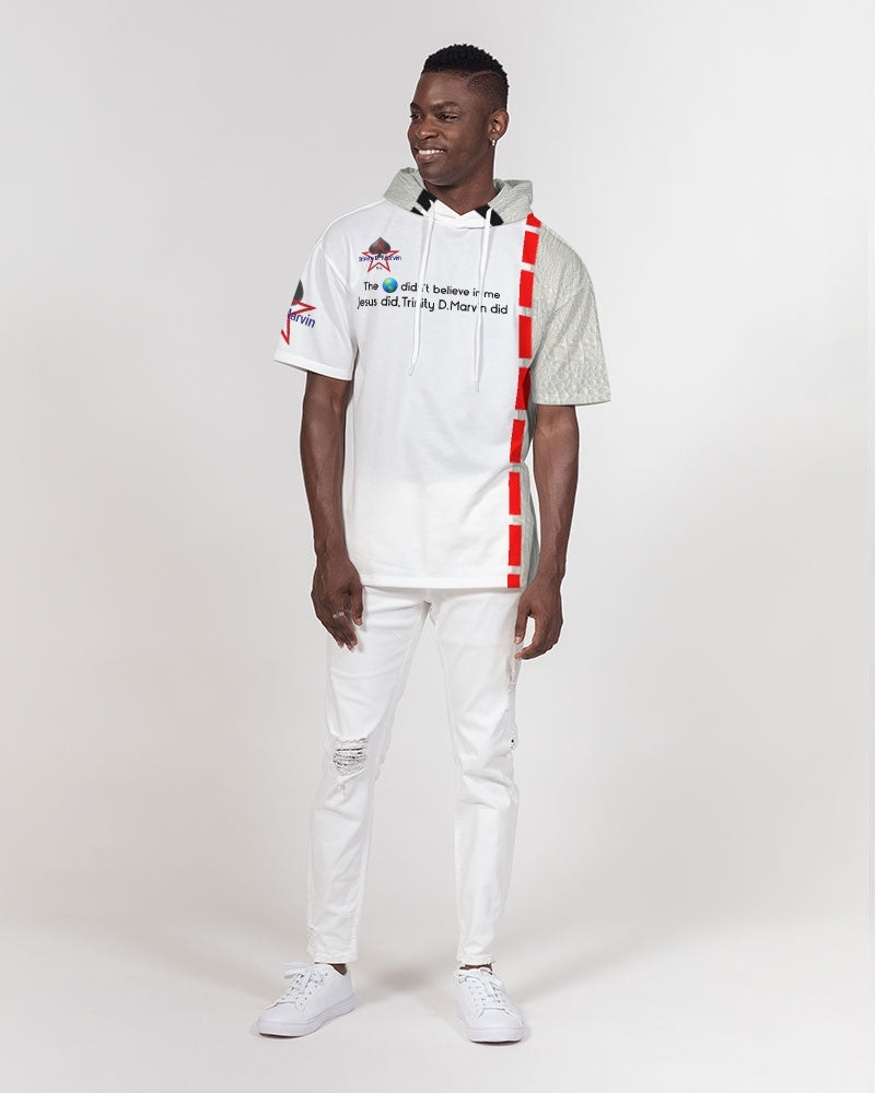 Gator white by Trinity D. Marvin Men's Premium Heavyweight Short Sleeve Hoodie