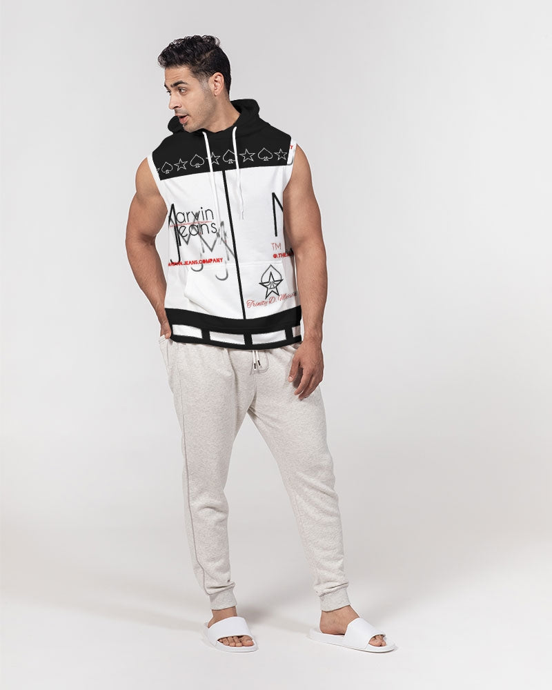 Logo's by Marvin Jeans and Trinity D Marvin Men's Premium Heavyweight Sleeveless Hoodie