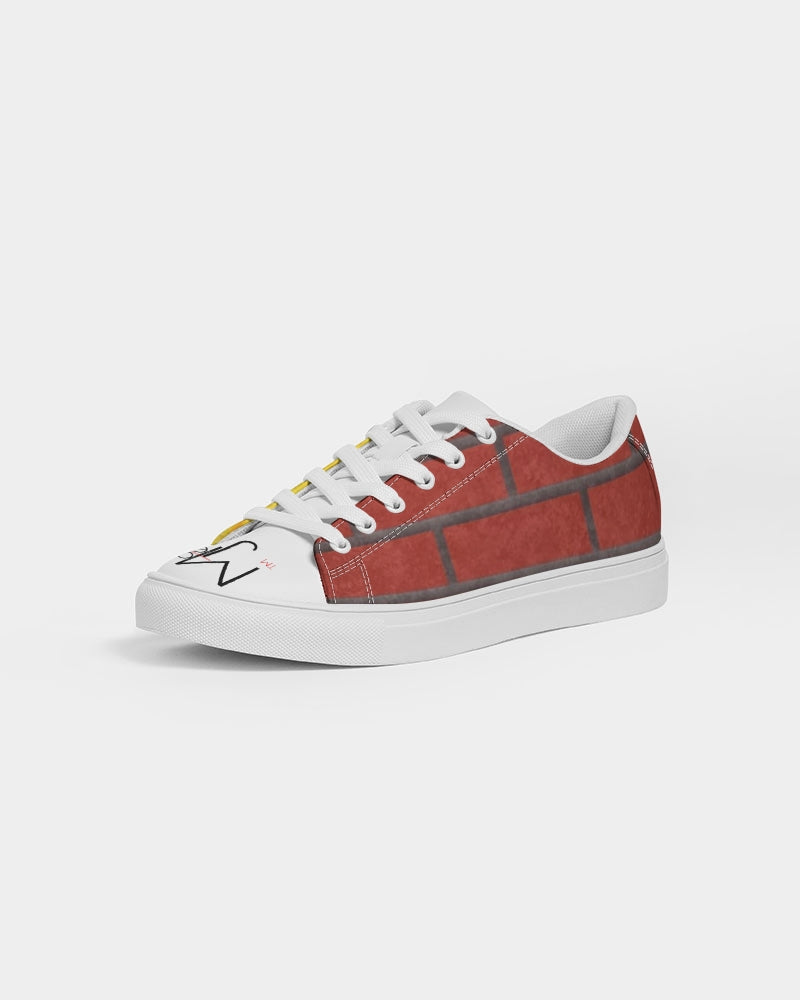 Brick city Yellow red by Marvin Jeans and Trinity D Marvin Men's Faux-Leather Sneaker