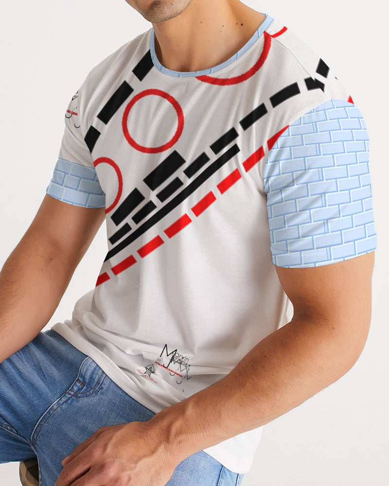 Baby blue brick by Marvin Jeans and Trinity D Marvin Men's Tee