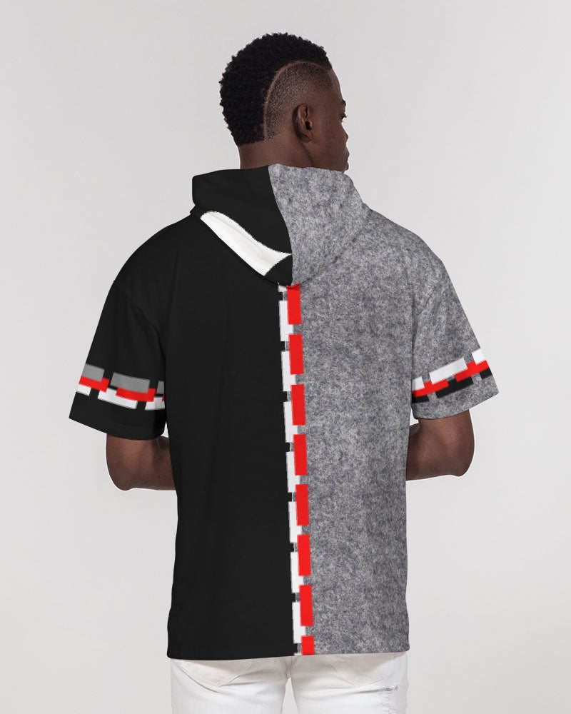 Wool and black by Marvin Jeans and Trinity D Marvin Men's Premium Heavyweight Short Sleeve Hoodie