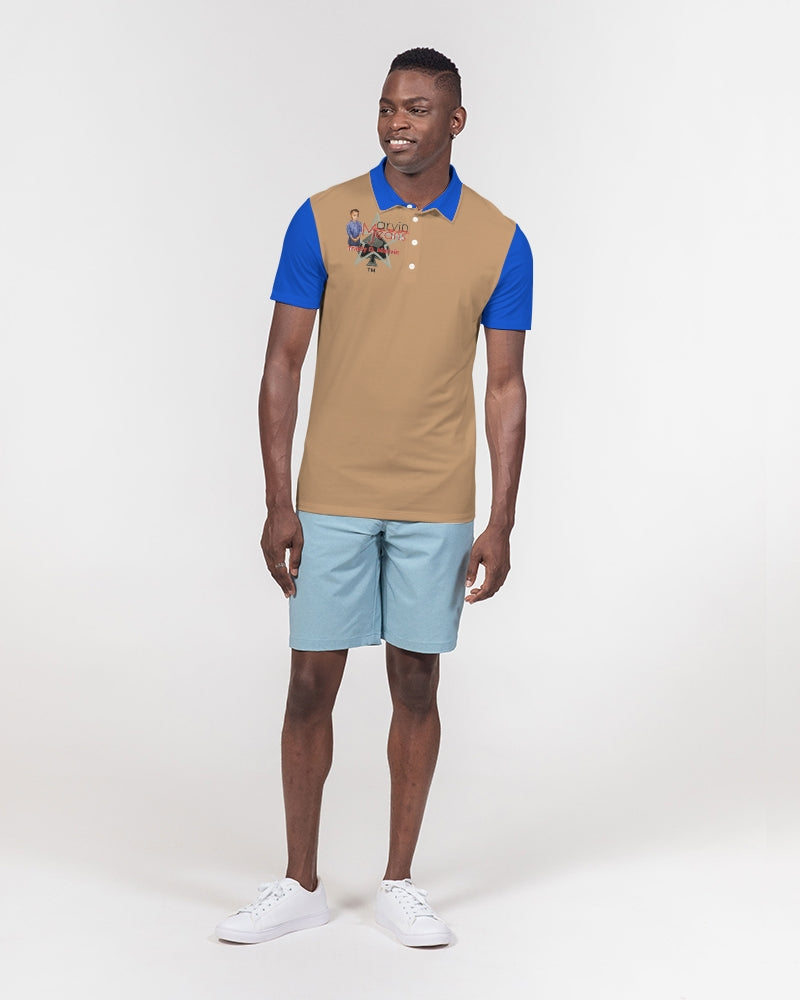 In da mix by Marvin Jeans and Trinity D Marvin Men's Slim Fit Short Sleeve Polo