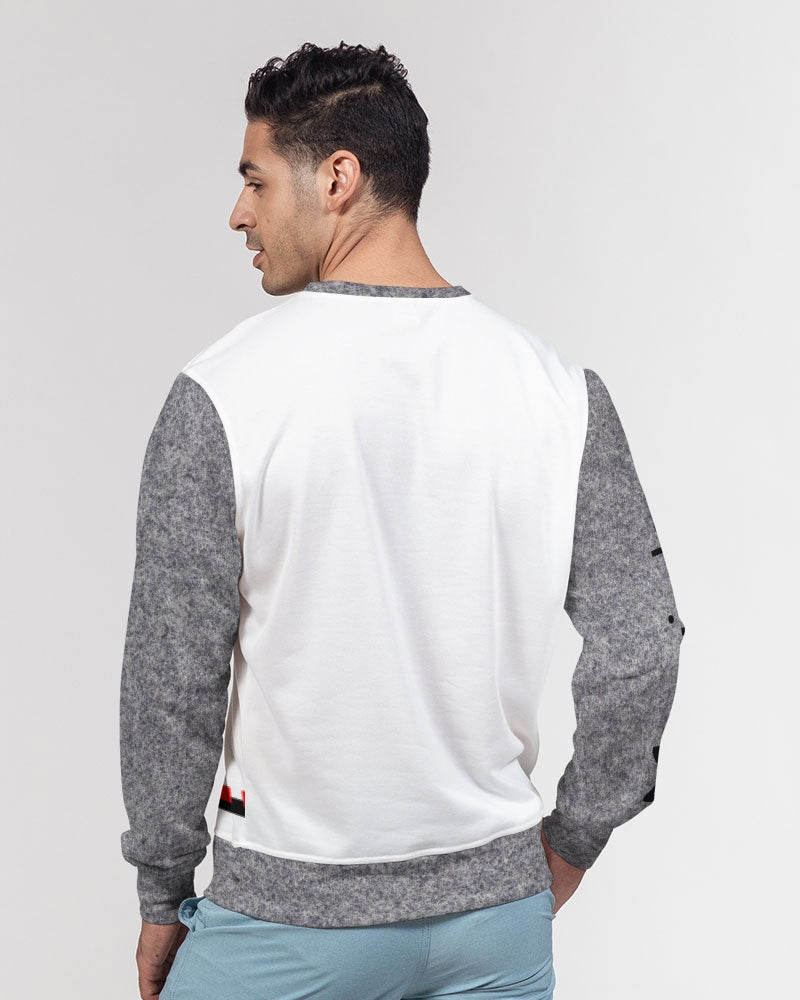 ESTL ,(wool) by Trinity D Marvin Men's Classic French Terry Crewneck Pullover