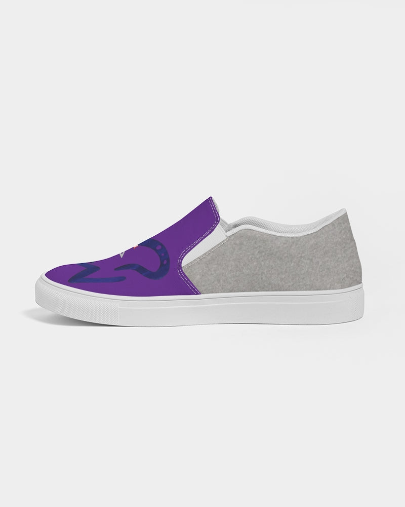 Purple cool grey BY MARVIN JEANS Men's Slip-On Canvas Shoe