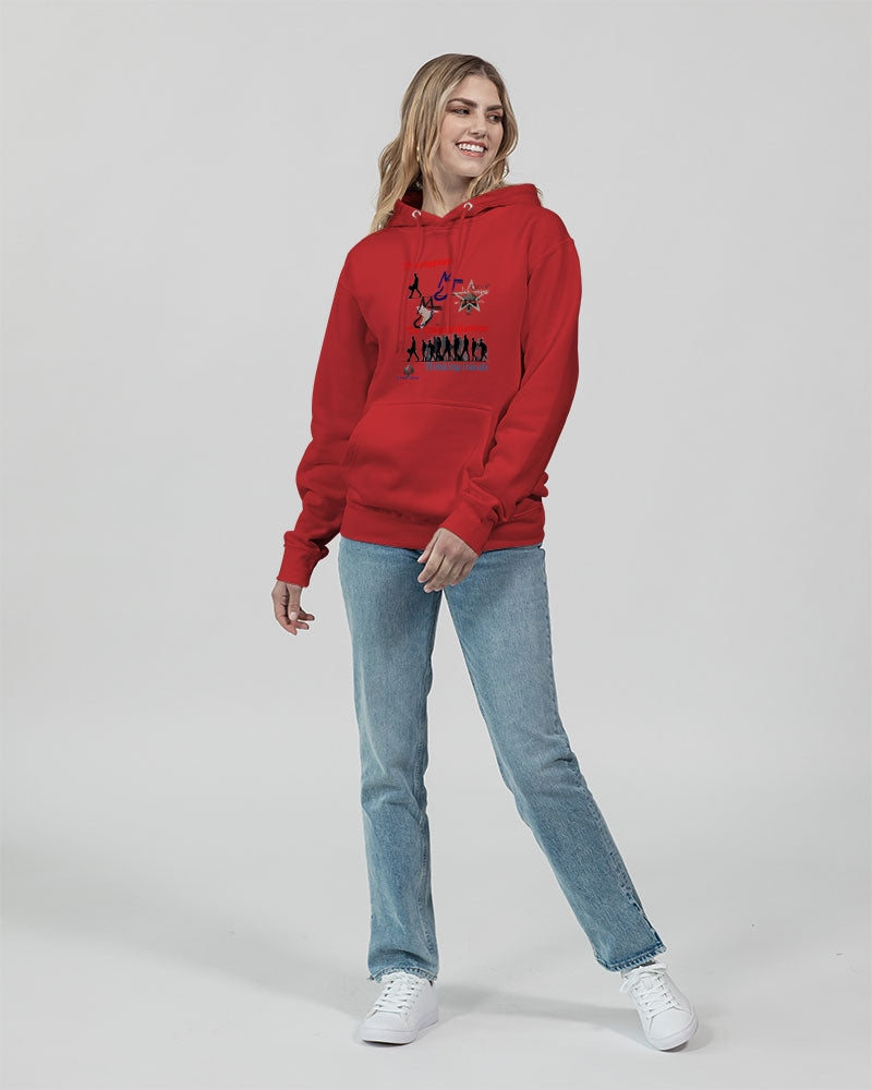 Dry support by Marvin Jeans and Trinity D Marvin Unisex Premium Pullover Hoodie | Lane Seven