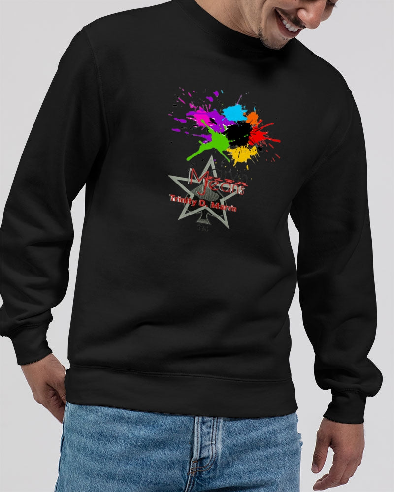 Double splash by Marvin Jeans and Trinity D Marvin Unisex Premium Crewneck Sweatshirt | Lane Seven