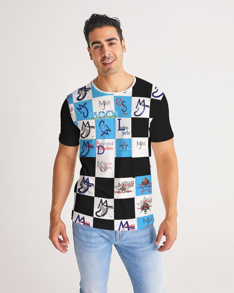 Cosmic combo logo's by Marvin Jeans and Trinity D Marvin Men's Tee