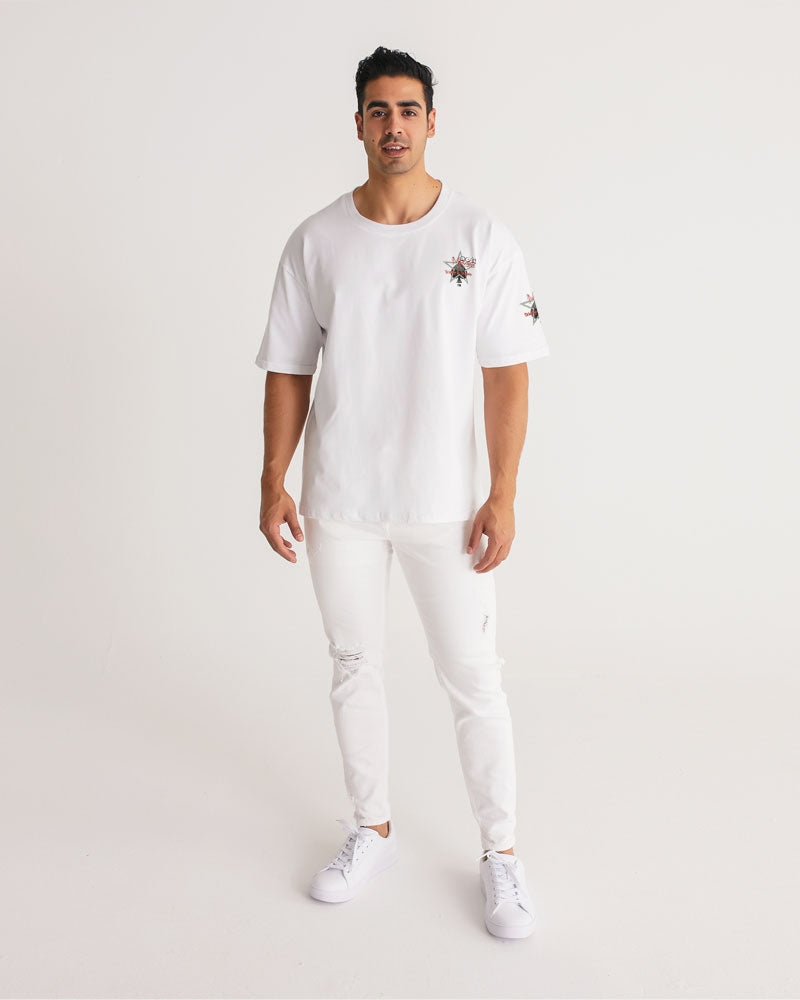 All white 3.0 by Marvin Jeans and Trinity D Marvin Men's Premium Heavyweight Tee