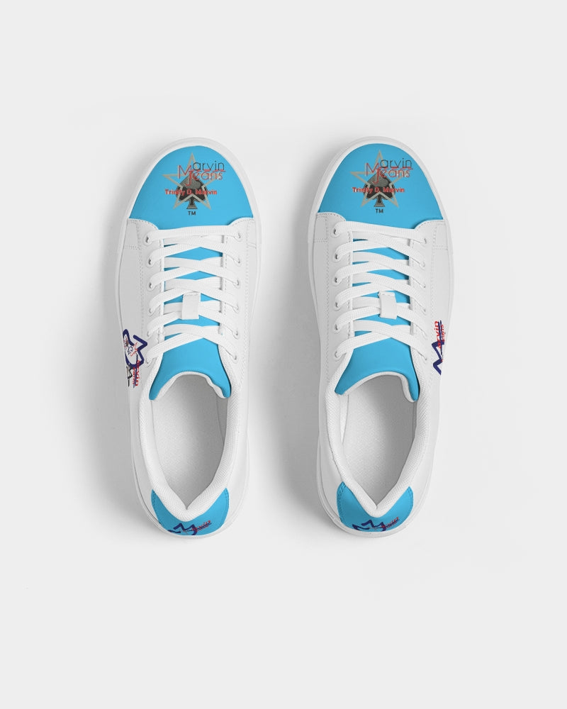 Logo's loud blue by Marvin Jeans and Trinity D Marvin Men's Faux-Leather Sneaker