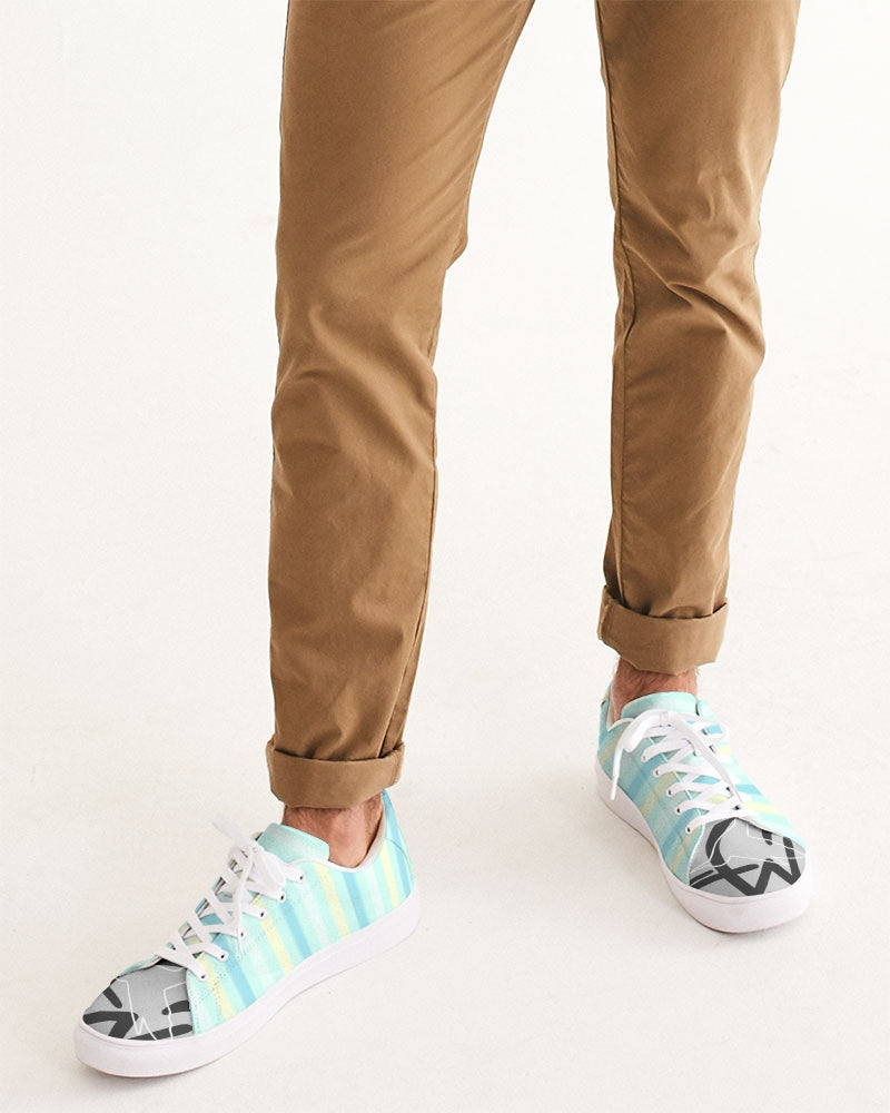 Pin stripes BY MARVIN JEANS Men's Faux-Leather Sneaker