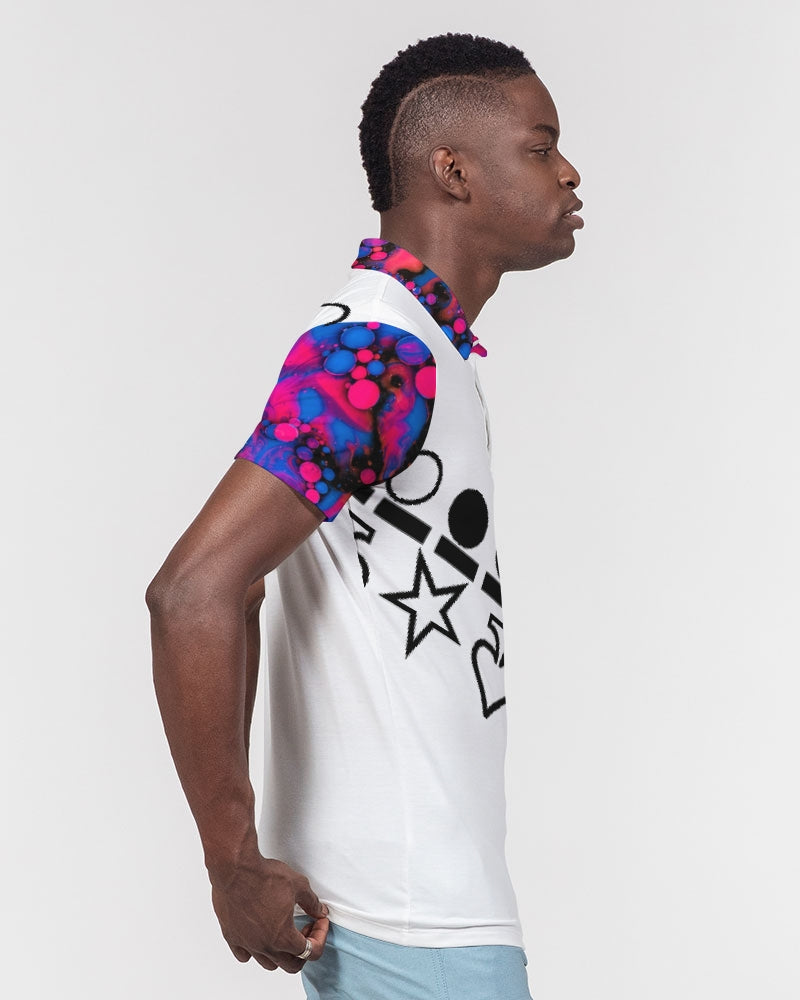 High tide by Marvin Jeans and Trinity D Marvin Men's Slim Fit Short Sleeve Polo