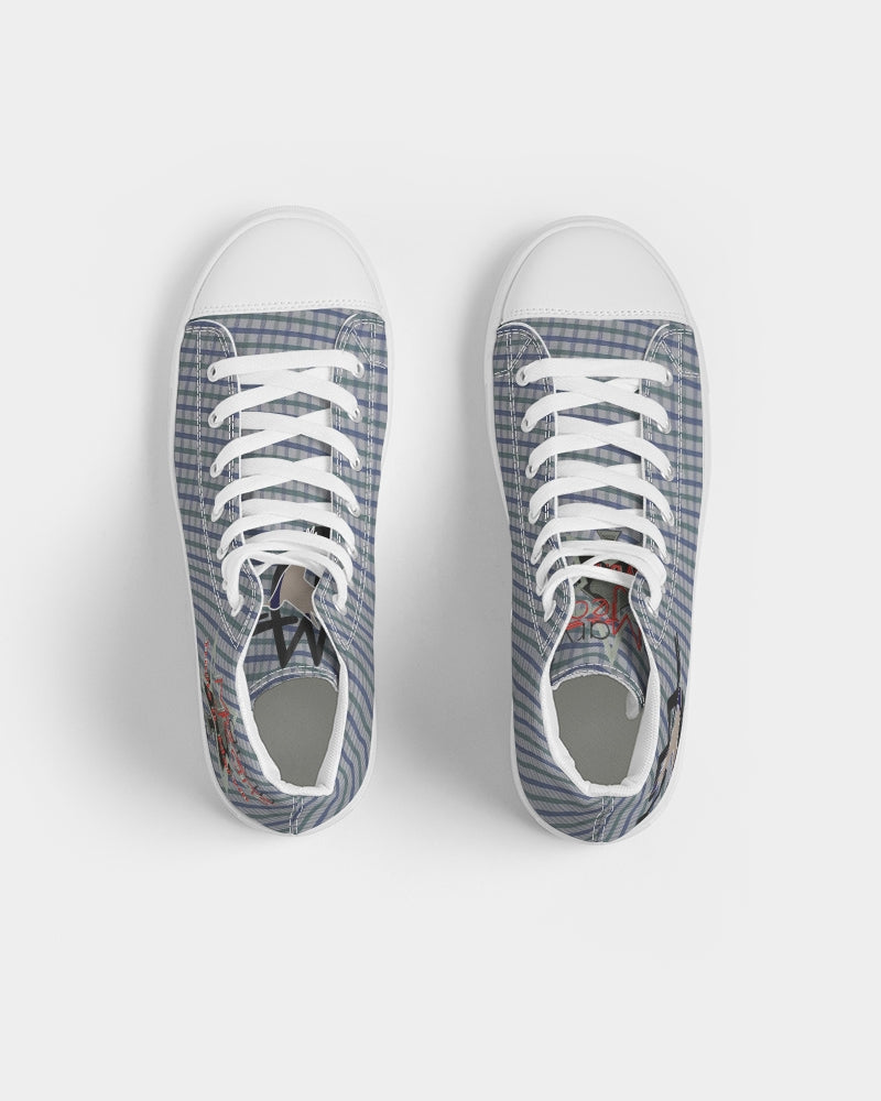 Grid mix by Trinity D. Marvin and Marvin Jeans Men's Hightop Canvas Shoe