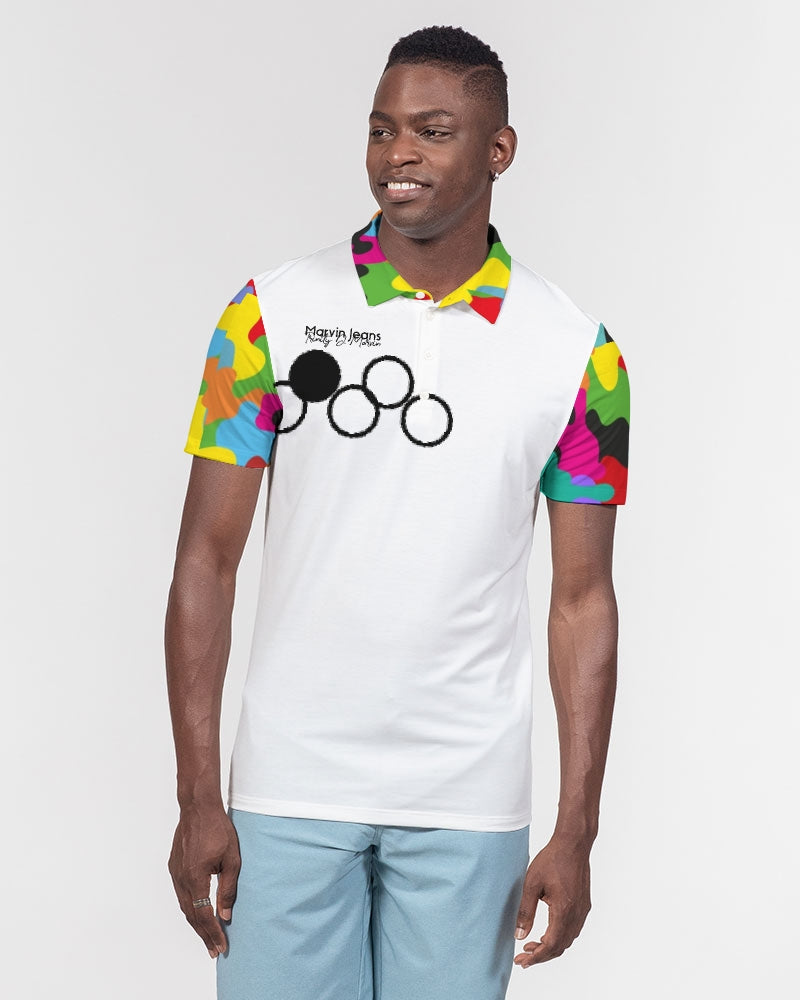 Crazy combo by Marvin Jeans and Trinity D Marvin Men's Slim Fit Short Sleeve Polo