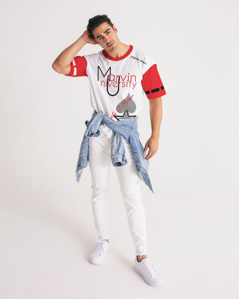 Marvin University red by Marvin Jeans and Trinity D Marvin Men's Premium Heavyweight Tee