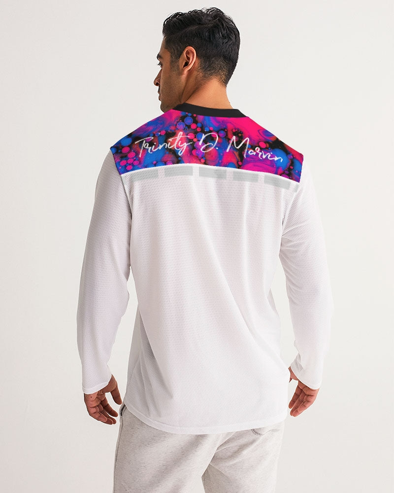High tide by Marvin Jeans and Trinity D Marvin Men's Long Sleeve Sports Jersey