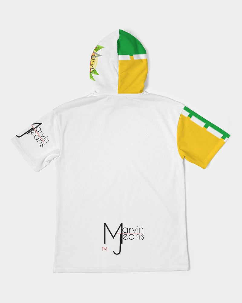 Lemon Lime by Marvin Jeans and Trinity D Marvin Men's Premium Heavyweight Short Sleeve Hoodie