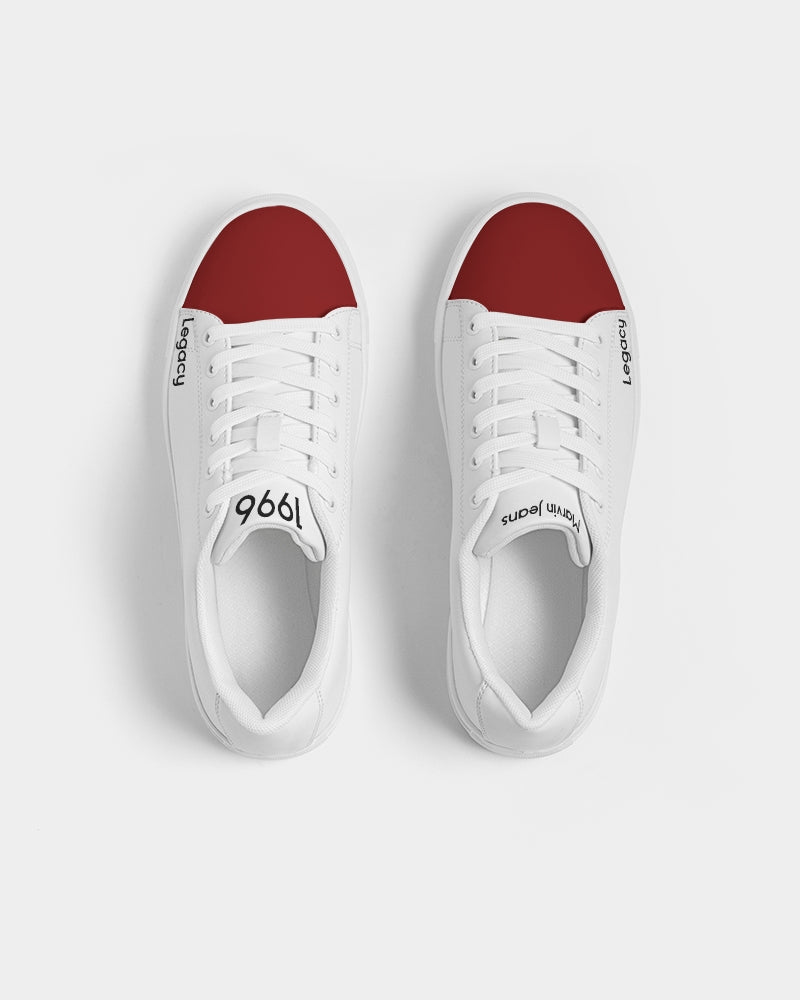 Maroon tip Legacy Men's Faux-Leather Sneaker