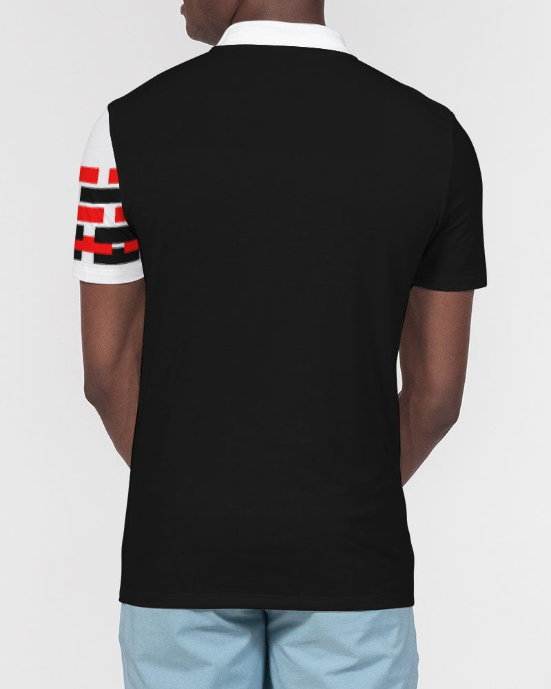 Blackstone (Black excellence) by Marvin Jeans and Trinity D Marvin Men's Slim Fit Short Sleeve Polo