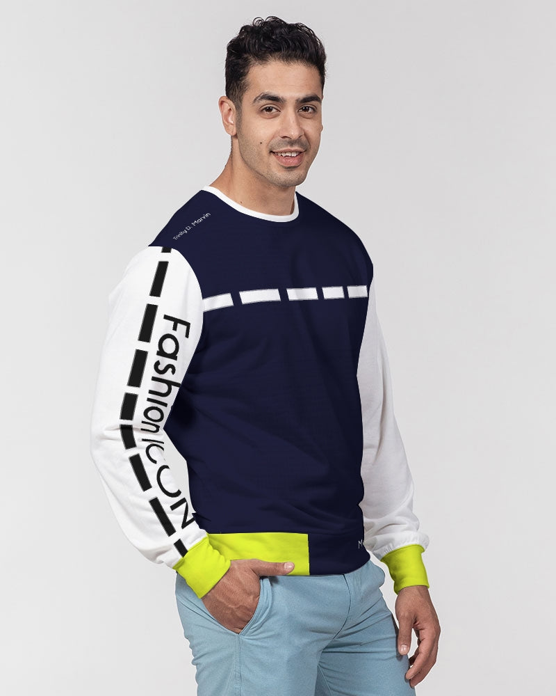 Fashion icon Legacy pullover by Marvin Jeans and Trinity D Marvin Men's Classic French Terry Crewneck Pullover
