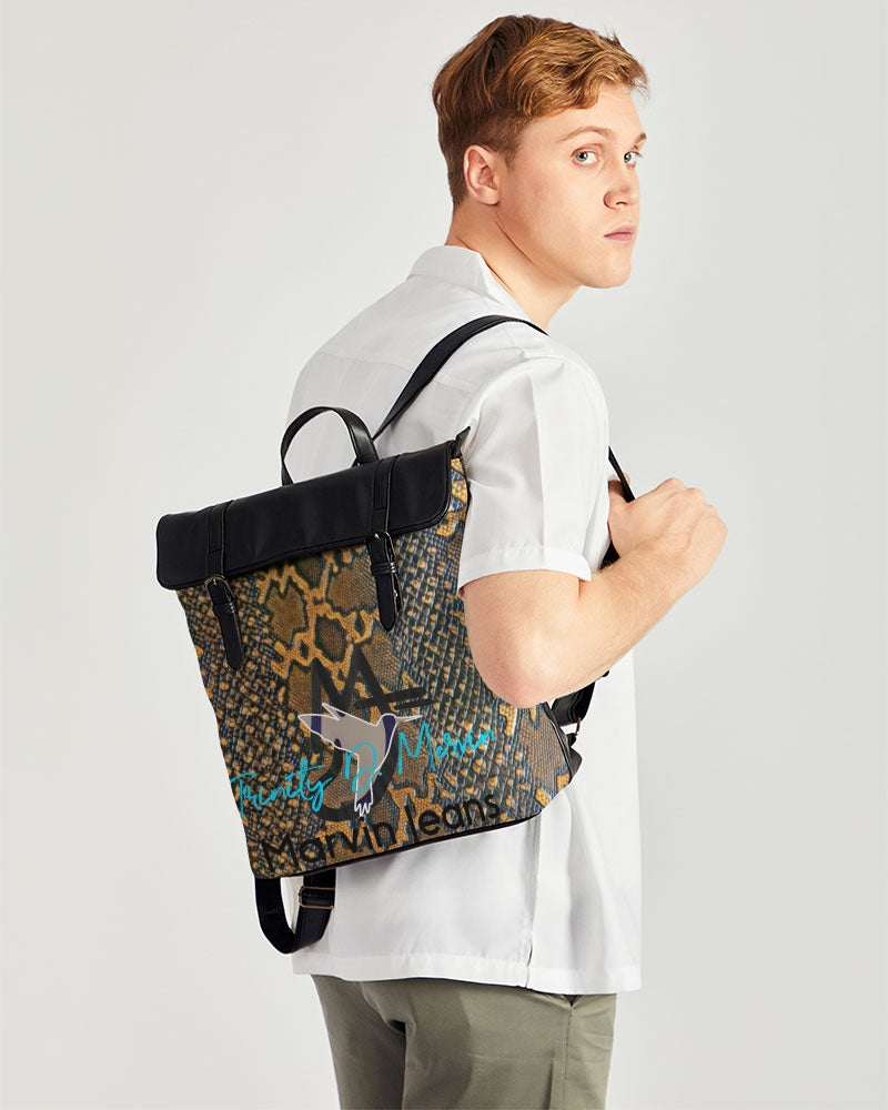 Calf print by Trinity D. Marvin and Marvin Jeans Casual Flap Backpack