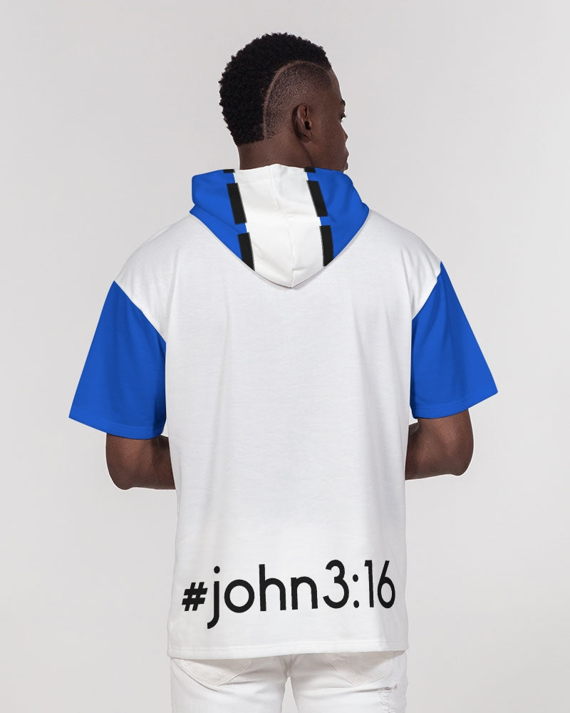 #John 3:16 by Marvin Jeans and Trinity D Marvin Men's Premium Heavyweight Short Sleeve Hoodie
