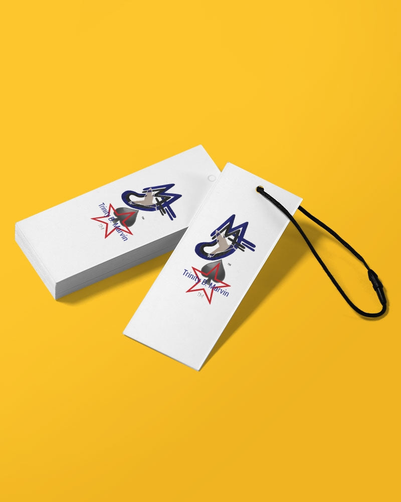 Two logo's by Marvin Jeans and Trinity D Marvin Bulk Custom Hangtags