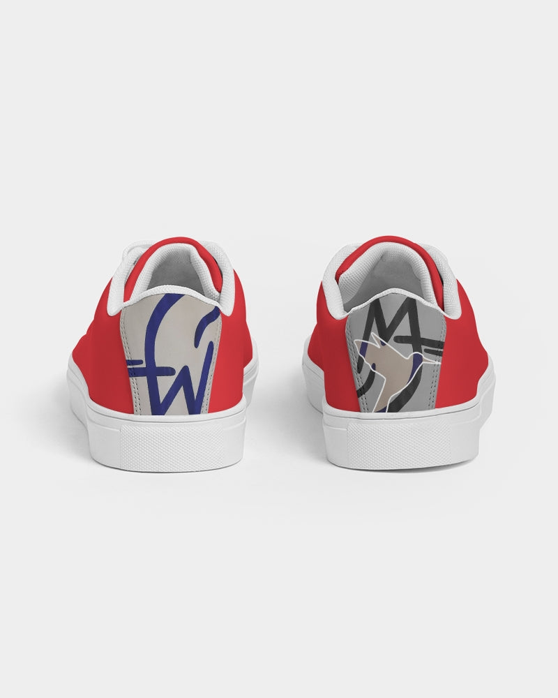 Red logo tip by MARVIN JEANS Men's Faux-Leather Sneaker