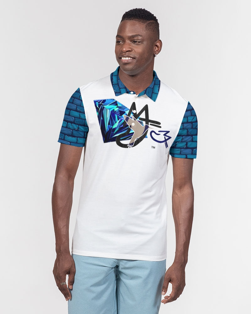 Brick city Dimond logo's Men's Slim Fit Short Sleeve Polo