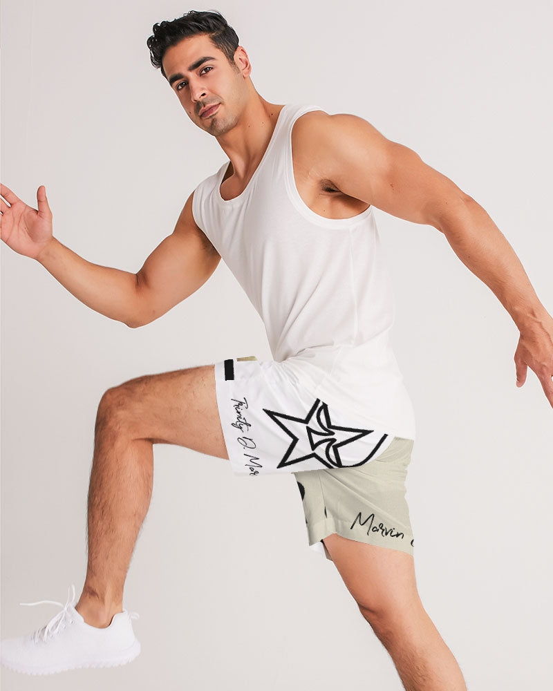 Gospel message Romans 5:8 BY MARVIN JEANS Men's Jogger Shorts