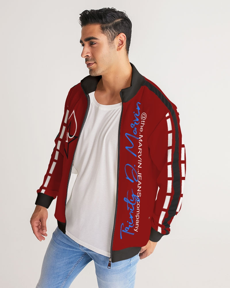 @tlanta Infinity BY MARVIN JEANS Men's Stripe-Sleeve Track Jacket