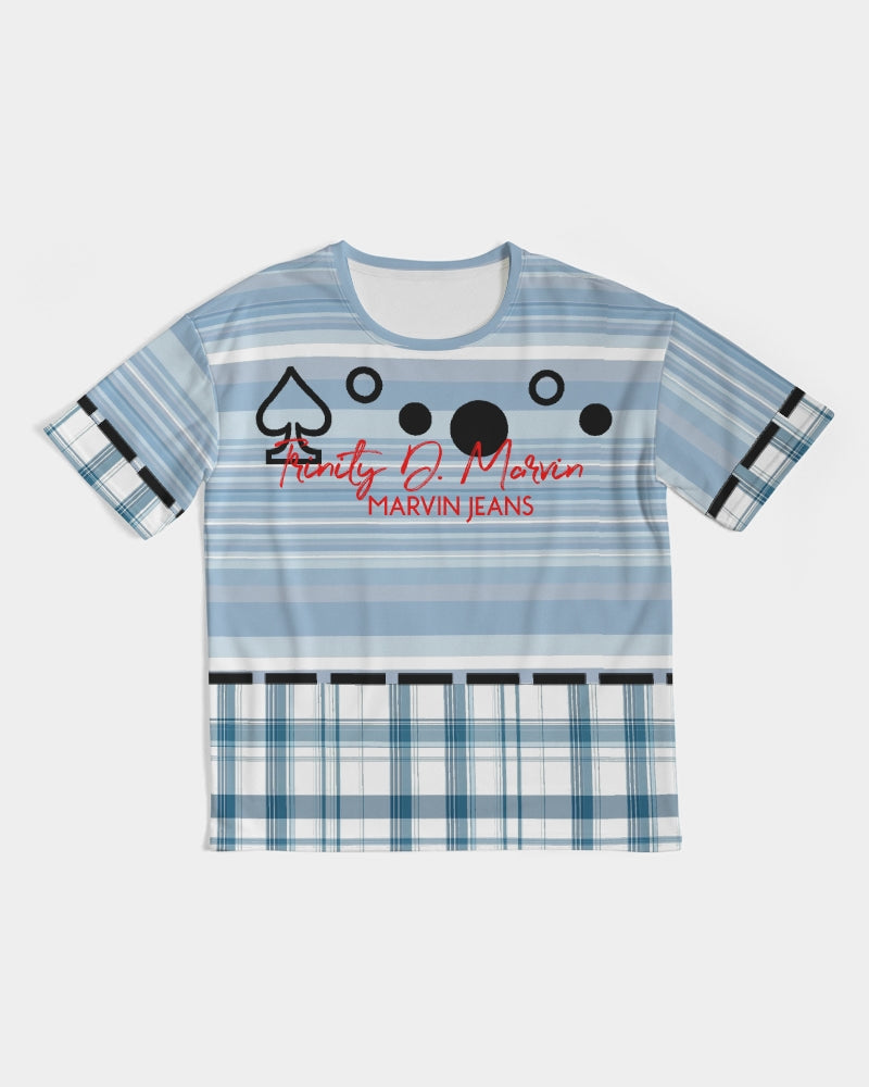 Mege plaids Mixed BY MARVIN JEANS Men's Premium Heavyweight Tee