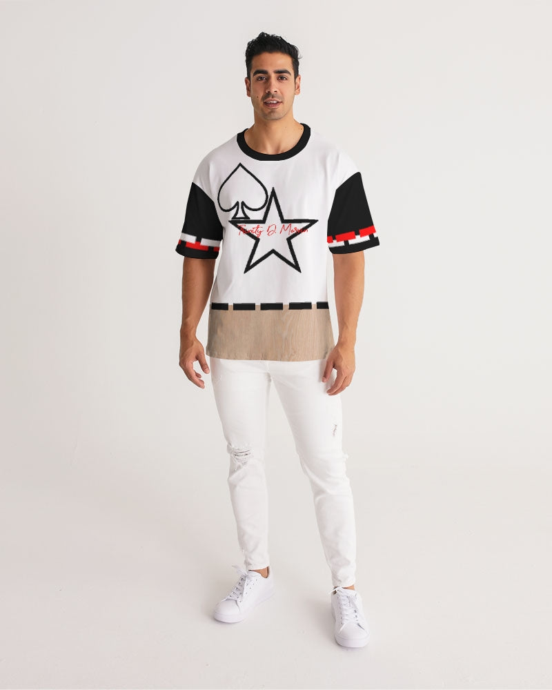 Woodgrain black & red Men's Premium Heavyweight Tee