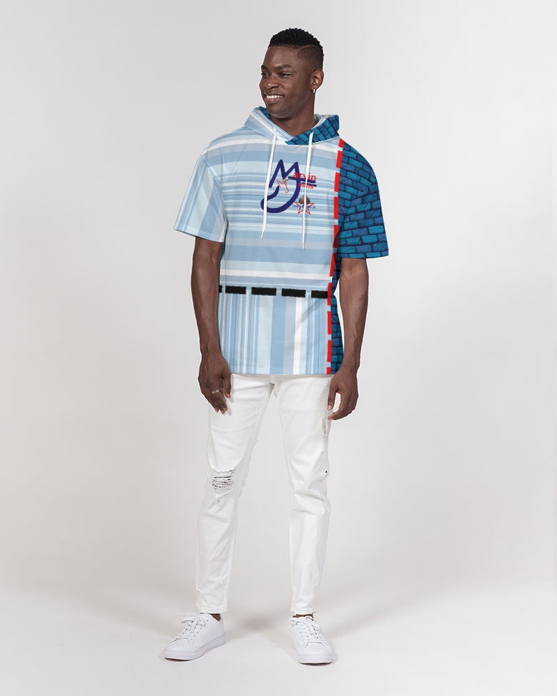 Brick city strip mix BY MARVIN JEANS Men's Premium Heavyweight Short Sleeve Hoodie