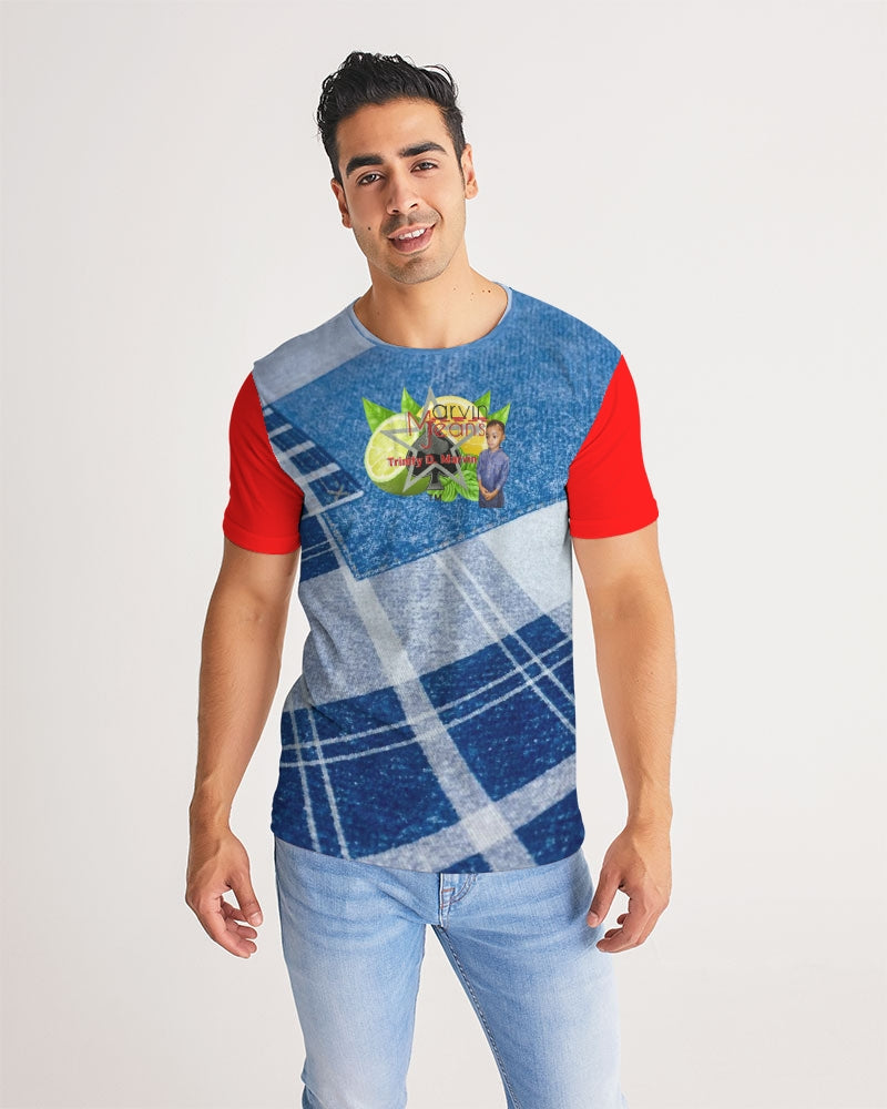 Denim red 1.0 by Marvin Jeans and Trinity D Marvin Men's Tee