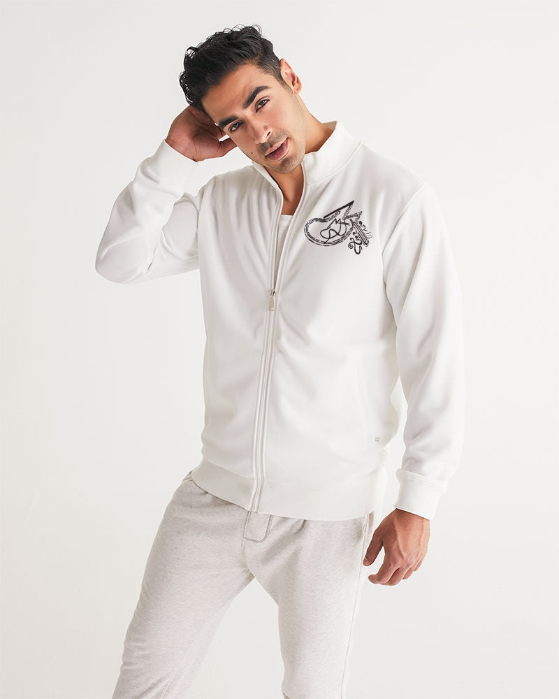 All white Marvin Jeans Men's Track Jacket