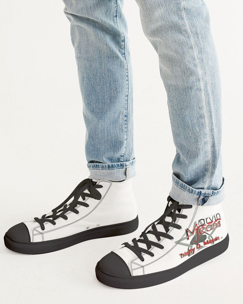 Black and white by Marvin Jeans and Trinity D Marvin Men's Hightop Canvas Shoe - Black